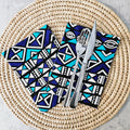 Set of 4 | 8 Napkins | 40x40cm | Ankara Wax 100% Cotton